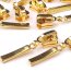 Zipper f&uuml;r Profil-Rei&szlig;verschl&uuml;sse 5 mm zierlich - gold
