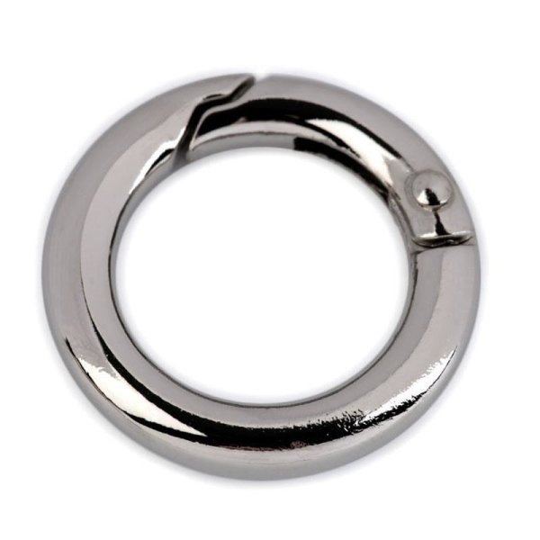 Karabiner-Ring - Durchmesser 18 mm - nickel