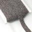 Flachkordel Baumwolle Multicolour - 20 mm breit - grau/schwarz
