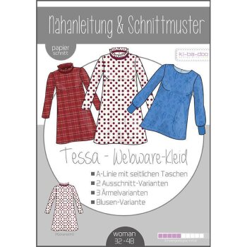 Papierschnittmuster Ki-Ba-Doo - A-Linien Kleid/Tunika Tessa