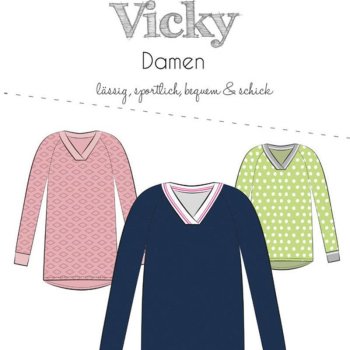 Papierschnittmuster Fadenk&auml;fer -  Pullover Vicky - Gr. 32 - 58