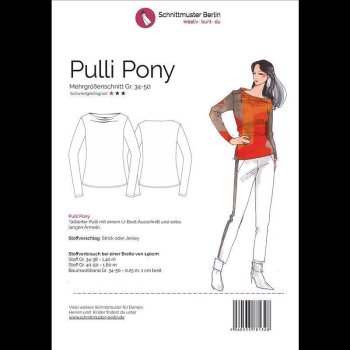 Papierschnittmuster Schnittmuster Berlin - Pulli Pony