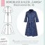 Papierschnittmuster lillesol &amp; pelle woman No. 43 Kleid Camisa