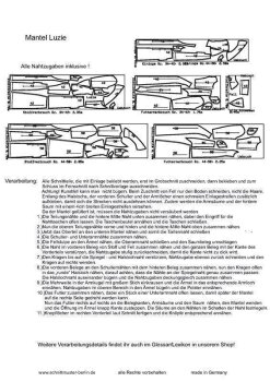 Papierschnittmuster Schnittmuster Berlin - Mantel Luzie