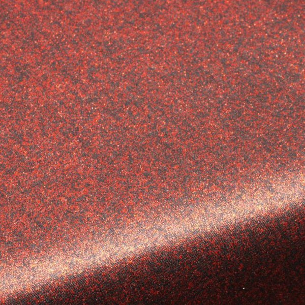 beschichteter Stoff mit Metallic-Effect: rot schwarz