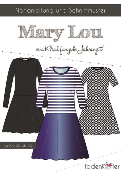 Papierschnittmuster Fadenk&auml;fer - Kleid Mary Lou - Gr. 32 - 50