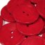 Kunststoffknopf im Perlmuttdesign- 38 mm Durchmesser - rot