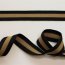 elastisches Band / Stripe - 3 cm breit - schwarz/gold