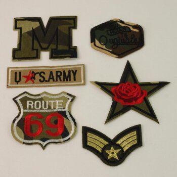 Patches Set Army - Aufb&uuml;gelbilder - 6 St&uuml;ck