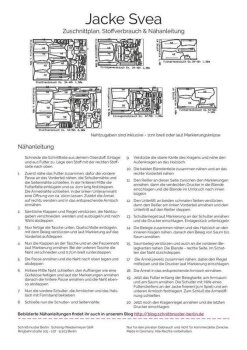 Papierschnittmuster Schnittmuster Berlin - Jacke Svea