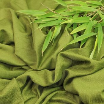 Bambus - French Terry - olivgr&uuml;n