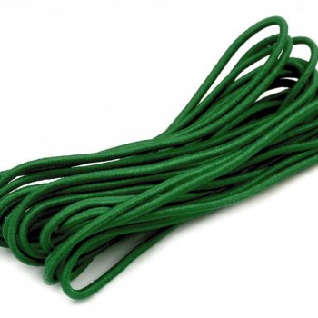 3 m - Rundgummiband/Hutgummi (D=2 mm) - dunkelgrün