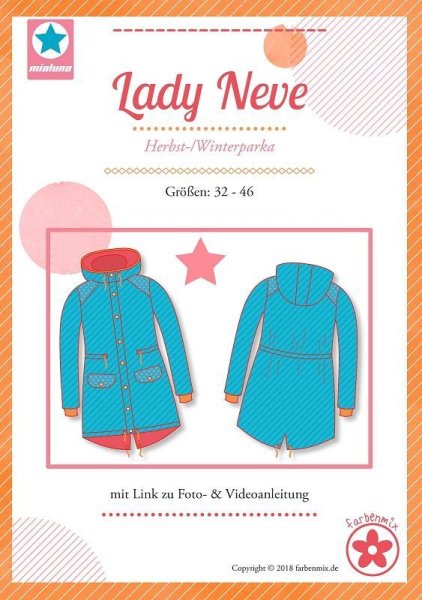 Farbenmix-Schnittmuster: Lady Neve - Herbst-/Winterparka