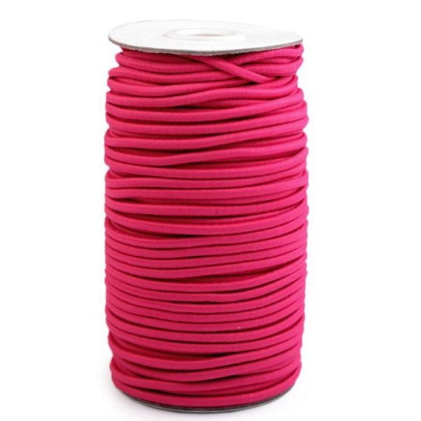 Rundgummiband/Hutgummi (D=3 mm) - pink