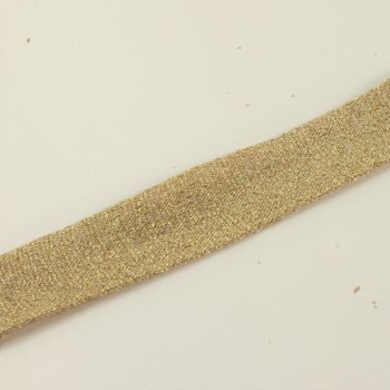 elastisches Band / Stripe - 3 cm breit - gold glänzend