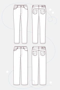 Papierschnittmuster Pattydoo- Jeans #3 &amp; Jeans #4