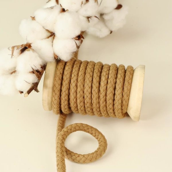 Baumwoll-Kordel geflochten 8 mm rost