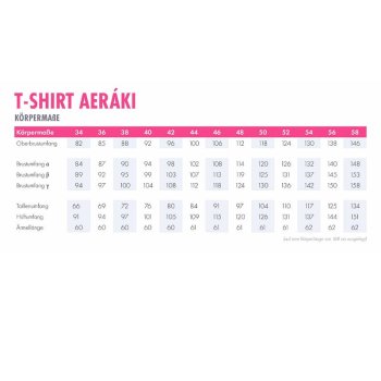 Papierschnittmuster Einfach N&auml;hen -  T-Shirt Aer&aacute;ki