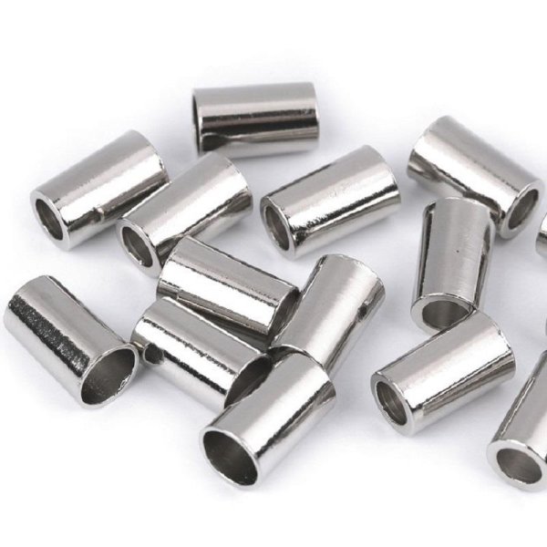 Endst&uuml;ck f&uuml;r Kordeln - Metall - 5,5mm Durchmesser - Nickel