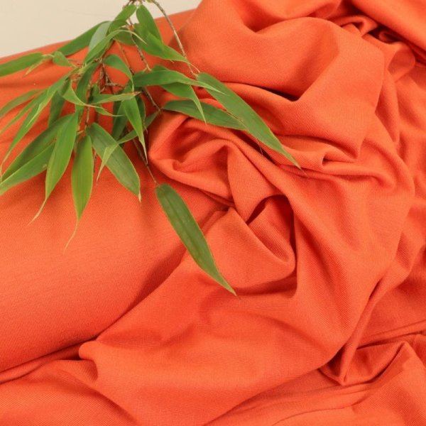 Bambus-Jersey - Uni - Burned Orange