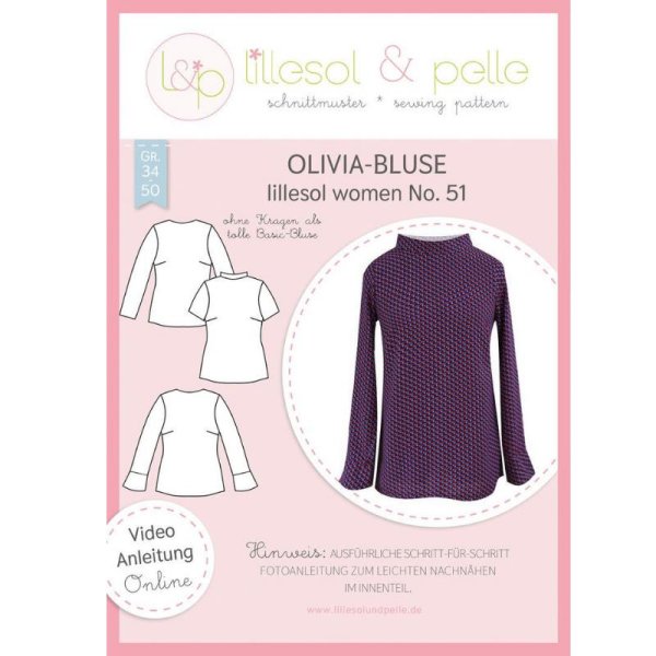 Papierschnittmuster lillesol &amp; pelle woman No. 51 Olivia Bluse