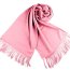 Pashmina-Schal mit Fransen - rosa