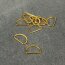 D-Ringe / Halbring aus Metall - 25 mm - Matt Gold