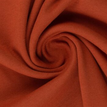 Bündchenware Heike (glatt) - terracotta *NEU