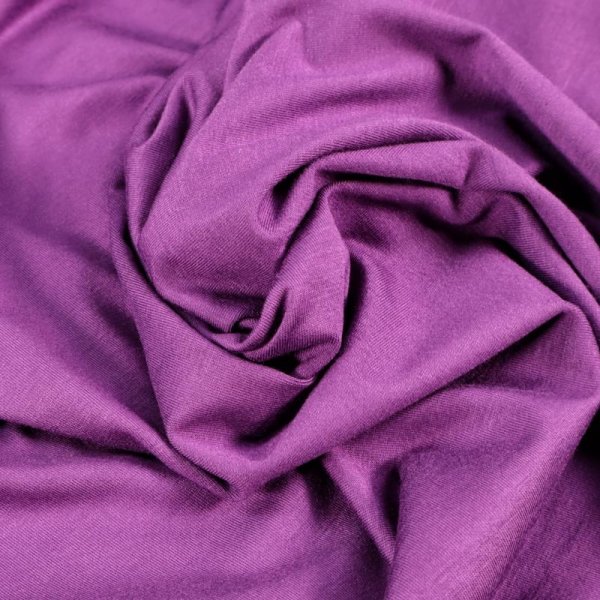 Bambus-Jersey uni - purple