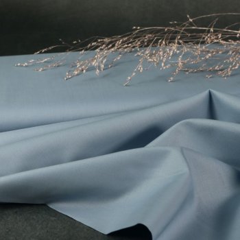 Baumwoll-Voile - Silky Touch - Dusty-Blue