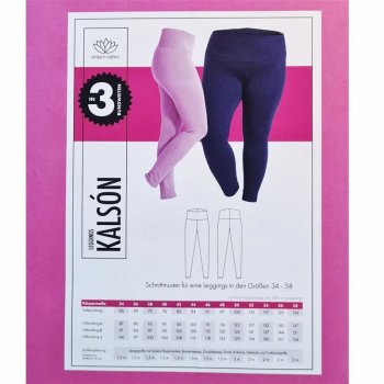 N&auml;h-Paket - Leggings Kals&oacute;n - Romanit Pink