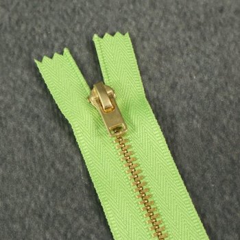 Hosenreißverschluss - 14 cm - hellgrün