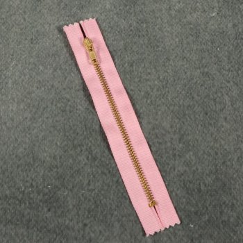 Hosenrei&szlig;verschluss - 14 cm - rosa