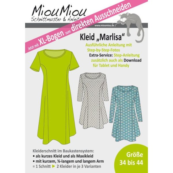 Papierschnittmuster Miou Miou - Kleid Marlisa