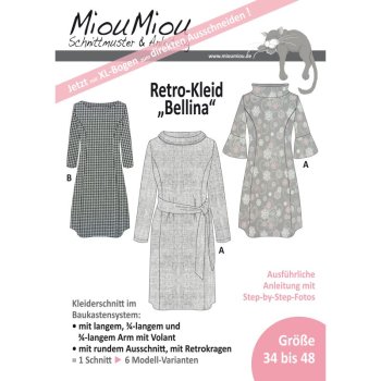 Papierschnittmuster Miou Miou - Retro-Kleid...