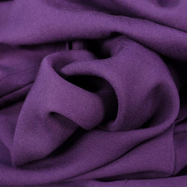 Viskose-Twill uni - purple