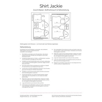 Papierschnittmuster Schnittmuster Berlin - Shirt Jackie