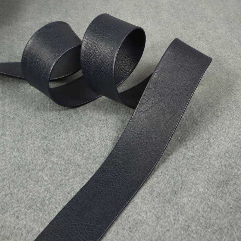 Vintage Leder Taschen/Gurtband - 40 mm - navy - Stoffe für Nähbegeist, 3,95  €