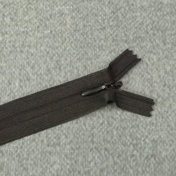 Nahtverdeckter Reißverschluss - 30cm - schwarz