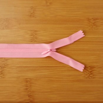 Nahtverdeckter Reißverschluss - 30cm - rosa