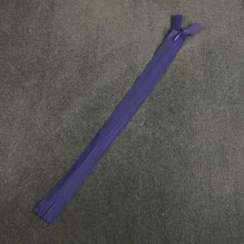 Nahtverdeckter Rei&szlig;verschluss - 30cm - blau/lila