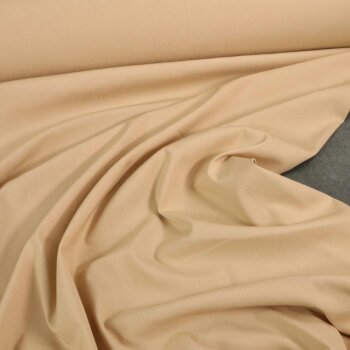 Leichte Viskose-Stretch-Webware - Uni - Beige