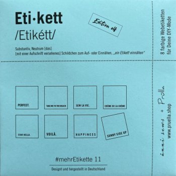 #mehrEtikette - 8 Web-Etiketten - 11. Edition hellblau