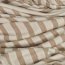 leichter Baumwoll Pique - Streifen beige/ wei&szlig; meliert (1 St&uuml;ck = 2,50 Meter)