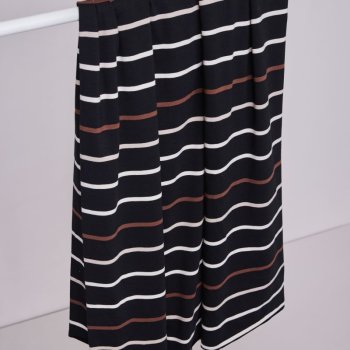 meetMilk - Nova Stripe Jersey- coloured stripes - Black