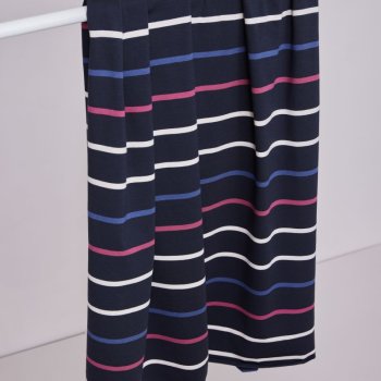 meetMilk - Nova Stripe Jersey - coloured stripes - Dark Navy