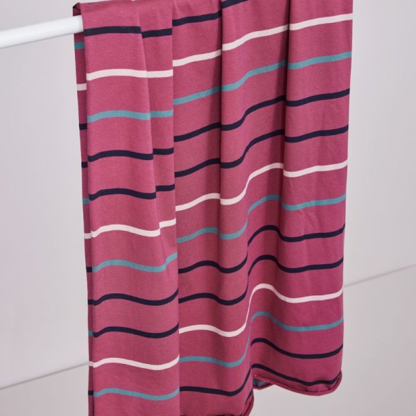 meetMilk - Nova Stripe Jersey - coloured stripes - Punch