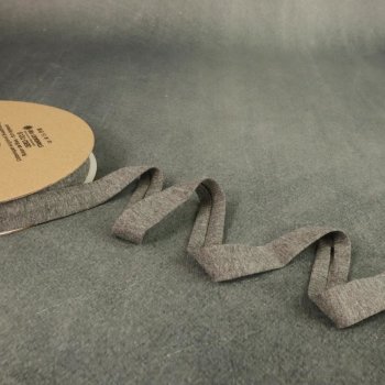 Schr&auml;gband aus Baumwoll-Jersey - 20 mm breit - mid...