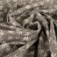 Baumwoll-Popeline - Bambusblatt wei&szlig; auf grau