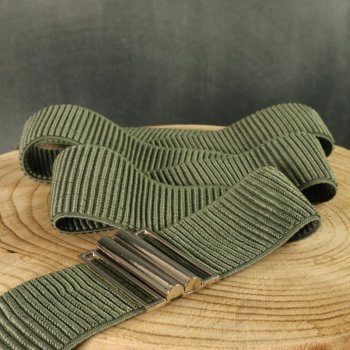 DIY - Taillengürtel - army / silber glänzend